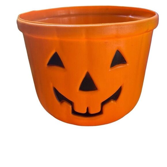 Bundle Vintage General Foam Blow Mold Jack-O-Lantern Halloween Candy Treat Bucke - Picture 5 of 10